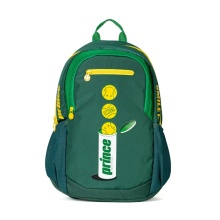 Prince x Smiley Tennis-Rucksack (Hauptfach+Schlägerfach für Schläger) 2025 grün